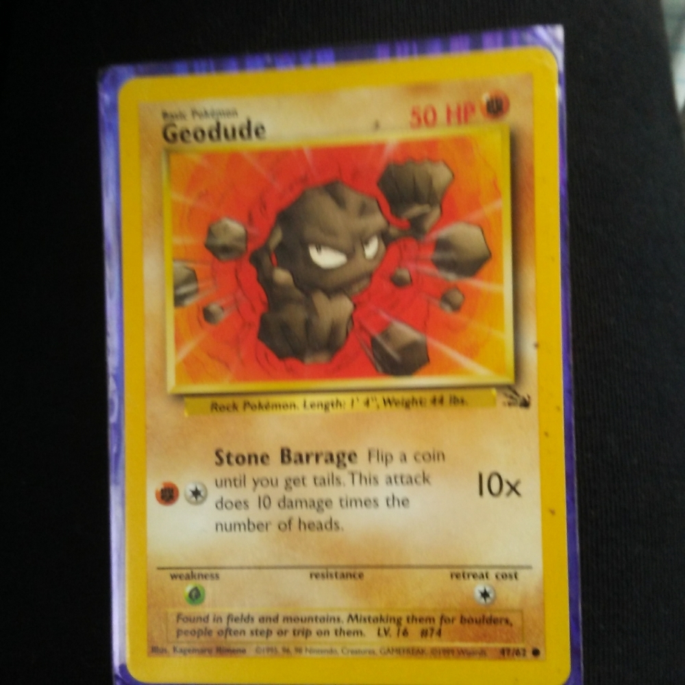 Geodude Pokemon card